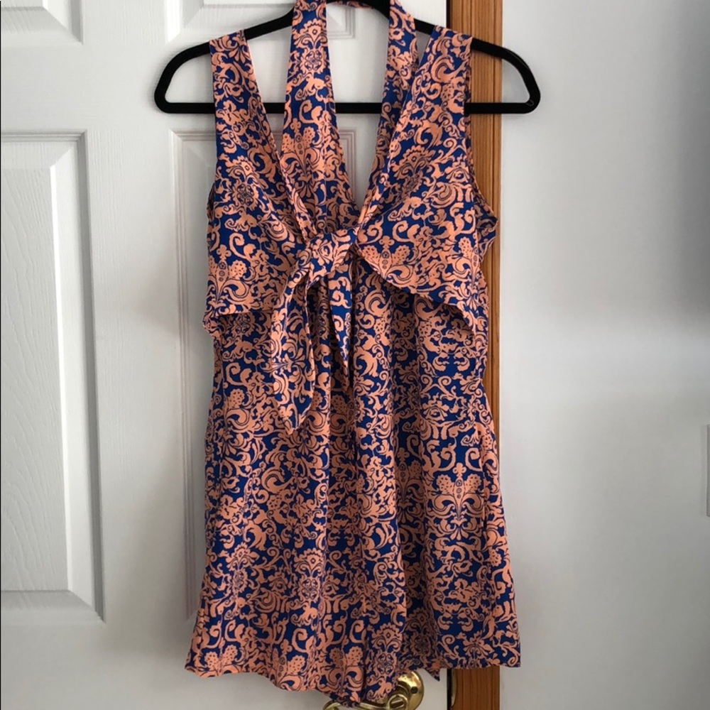 Patterned romper. Worn twice.